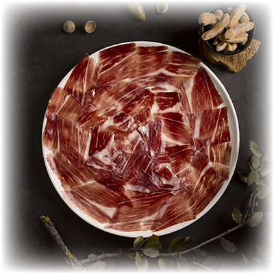 jamón en plato